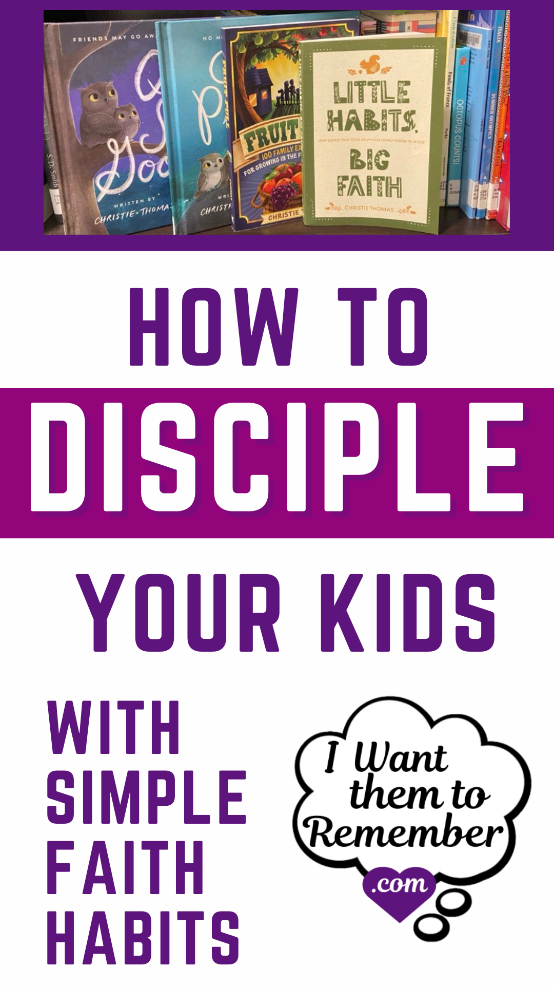 How to disciple your kids with simple faith habits over armchair with Bible